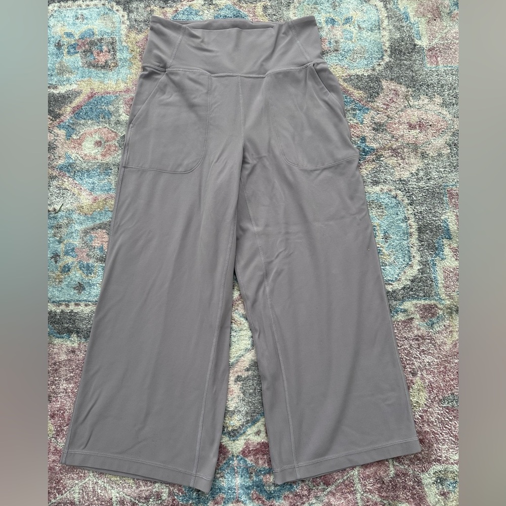 lululemon athletica Gray Wide Leg Pants